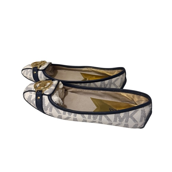 Michael Kors Beige and Black Loafers - Picture 10 of 10